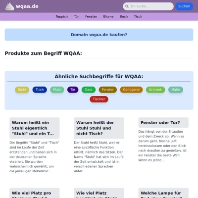 Screenshot wqaa.de