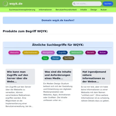 Screenshot wqyk.de