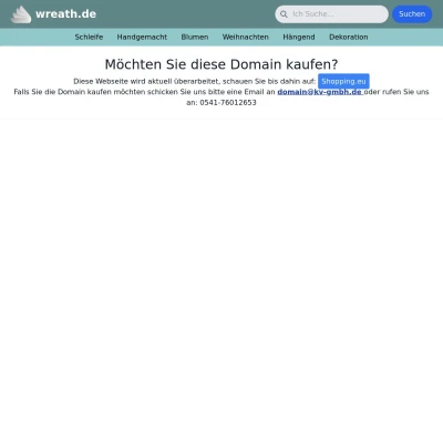 Screenshot wreath.de