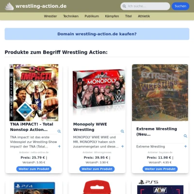 Screenshot wrestling-action.de