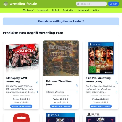 Screenshot wrestling-fan.de