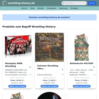 Screenshot wrestling-history.de