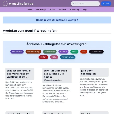 Screenshot wrestlingfan.de