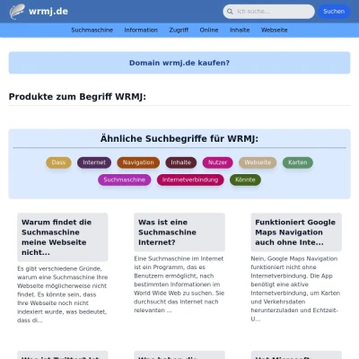 Screenshot wrmj.de