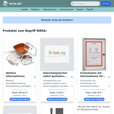 Screenshot wrsa.de