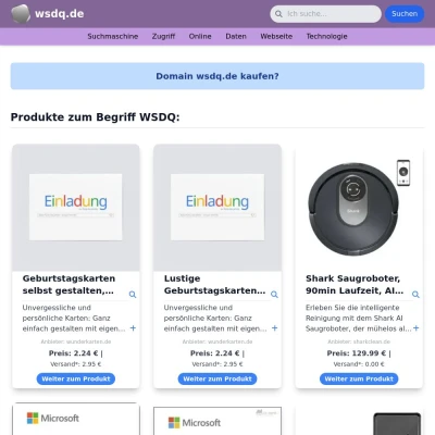 Screenshot wsdq.de