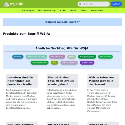 Screenshot wsja.de