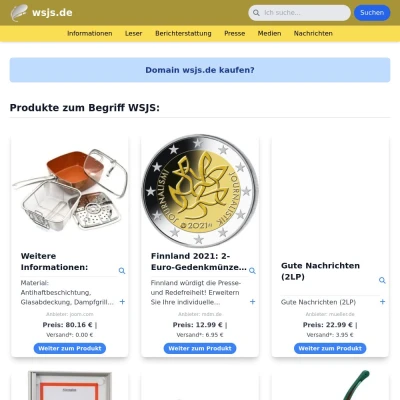Screenshot wsjs.de