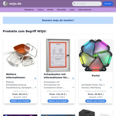 Screenshot wsju.de