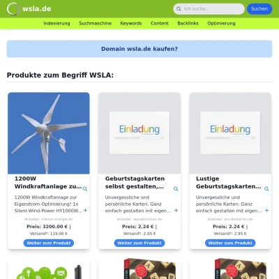 Screenshot wsla.de