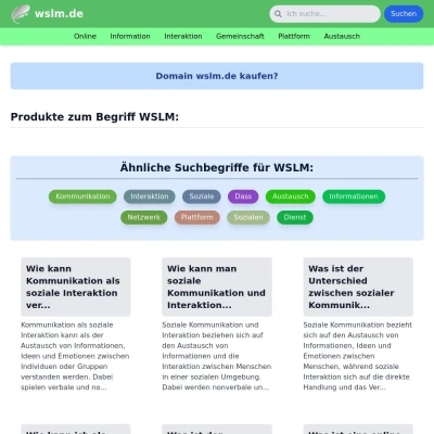 Screenshot wslm.de