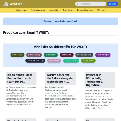 Screenshot wsst.de