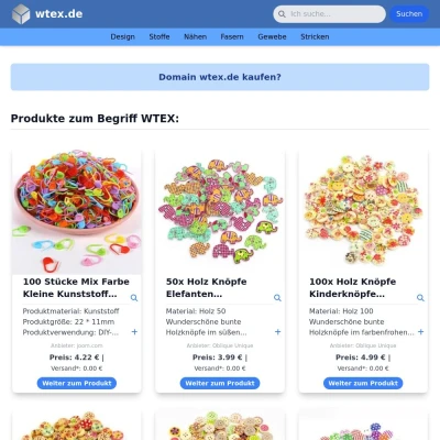 Screenshot wtex.de