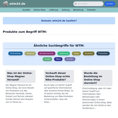 Screenshot wtm24.de