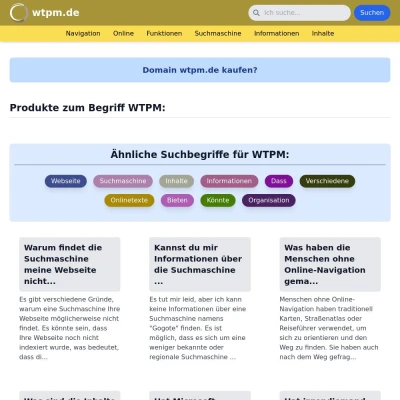 Screenshot wtpm.de