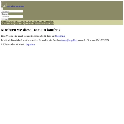 Screenshot wurzelverzeichnis.de