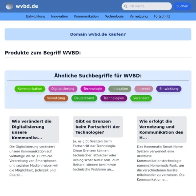 Screenshot wvbd.de