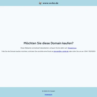 Screenshot wvbo.de