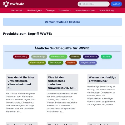 Screenshot wwfe.de