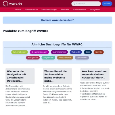 Screenshot wwrc.de