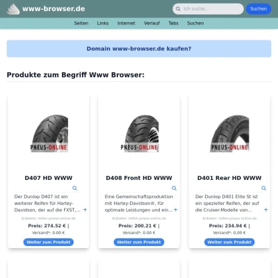 Screenshot www-browser.de
