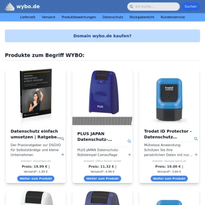 Screenshot wybo.de