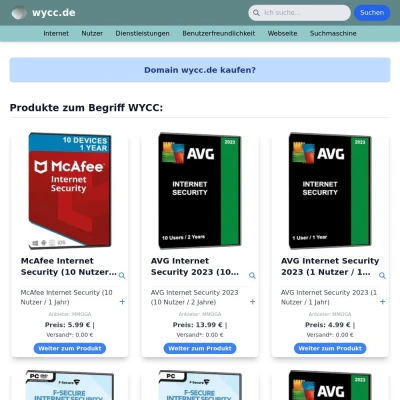 Screenshot wycc.de