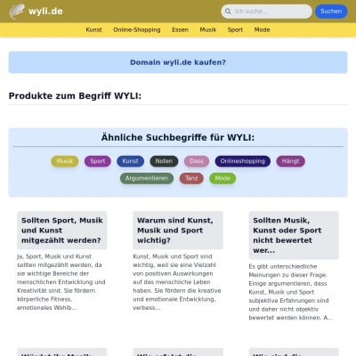 Screenshot wyli.de