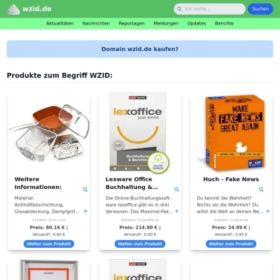 Screenshot wzid.de