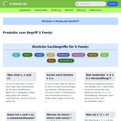 Screenshot x-feedy.de