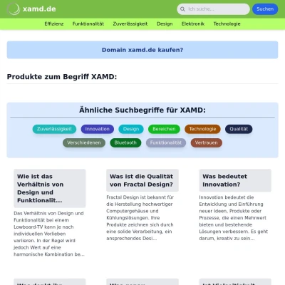 Screenshot xamd.de