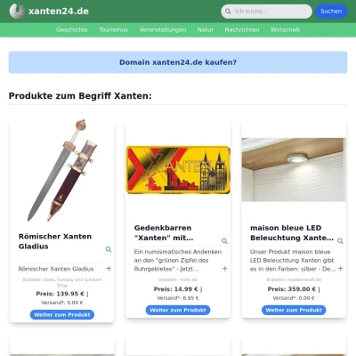 Screenshot xanten24.de
