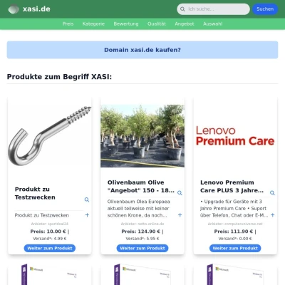 Screenshot xasi.de