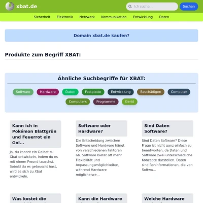 Screenshot xbat.de