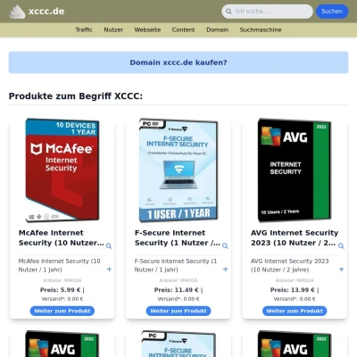 Screenshot xccc.de