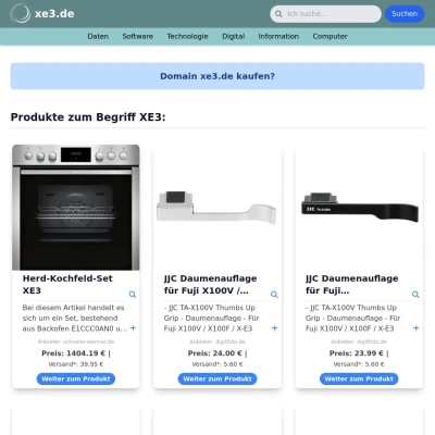Screenshot xe3.de