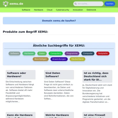 Screenshot xemu.de