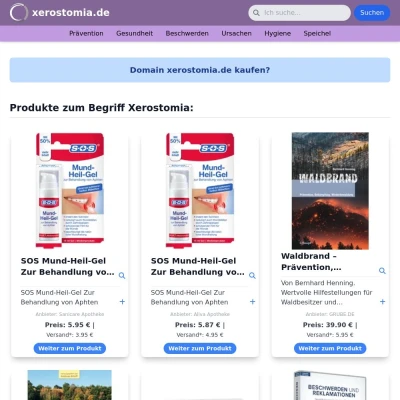 Screenshot xerostomia.de