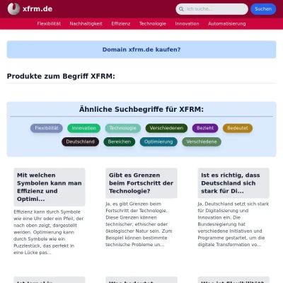 Screenshot xfrm.de