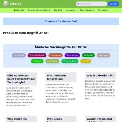 Screenshot xfta.de