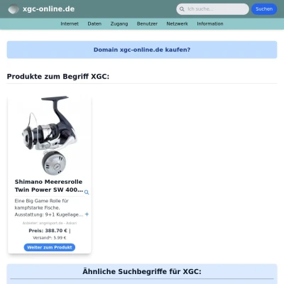 Screenshot xgc-online.de