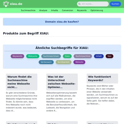 Screenshot xiau.de