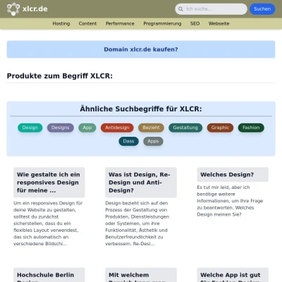 Screenshot xlcr.de