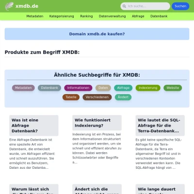 Screenshot xmdb.de