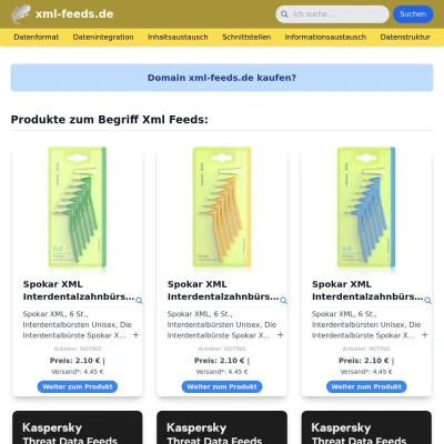 Screenshot xml-feeds.de