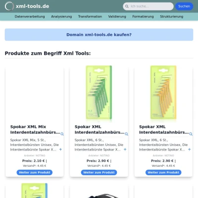 Screenshot xml-tools.de