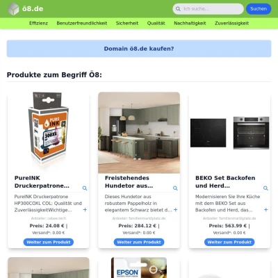 Screenshot ö8.de
