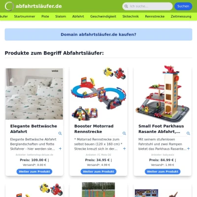 Screenshot abfahrtsläufer.de