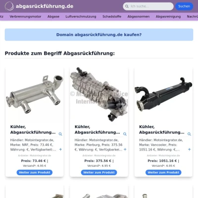 Screenshot abgasrückführung.de