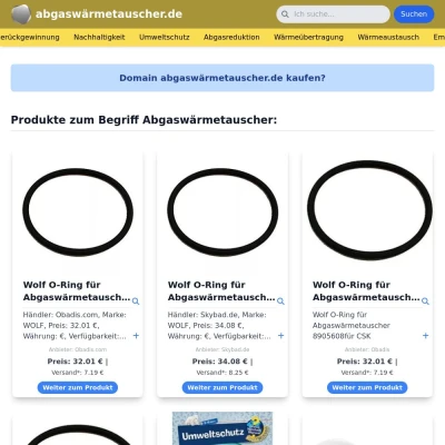 Screenshot abgaswärmetauscher.de